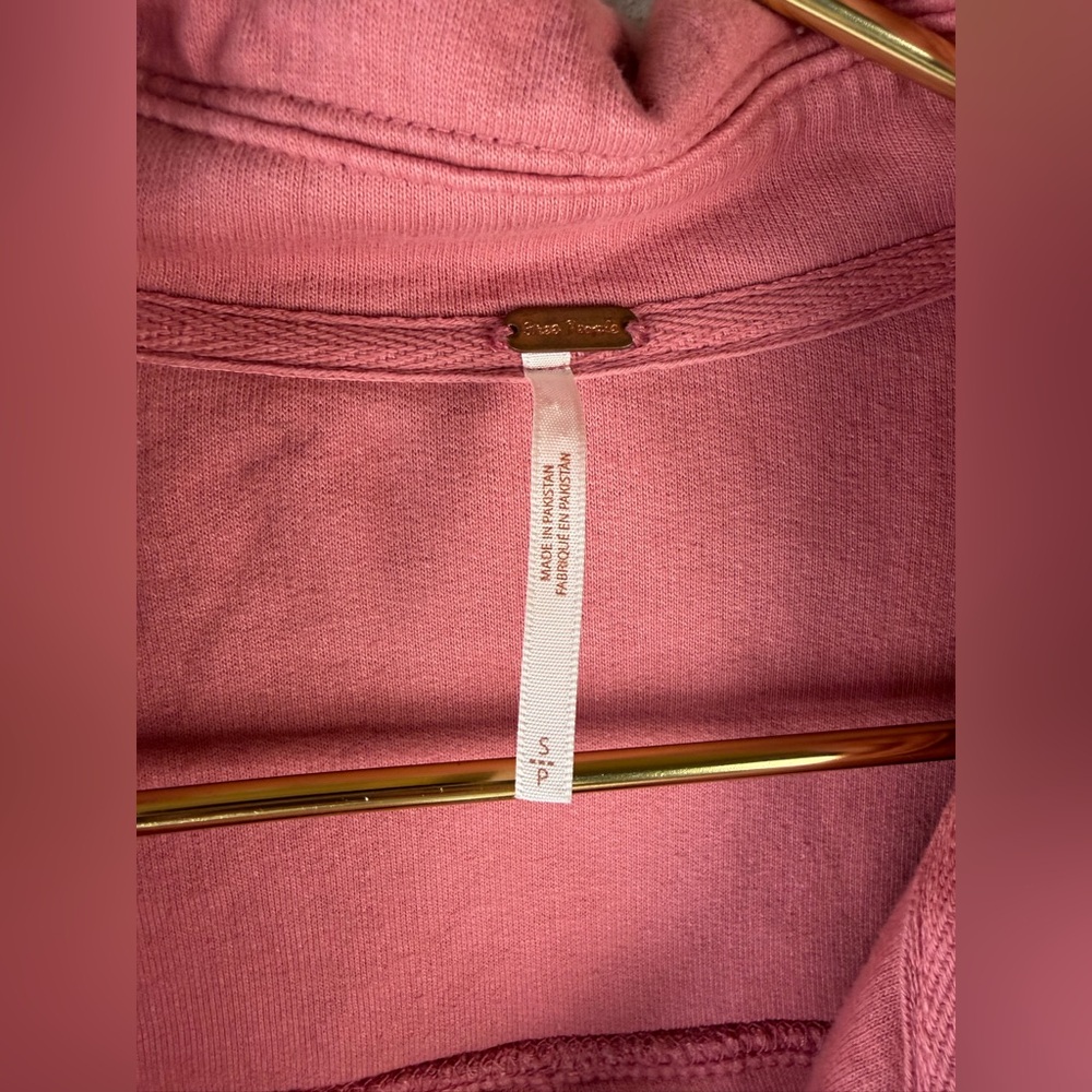 Free People Ruby Pink Button Down Shacket Shirt J… - image 6